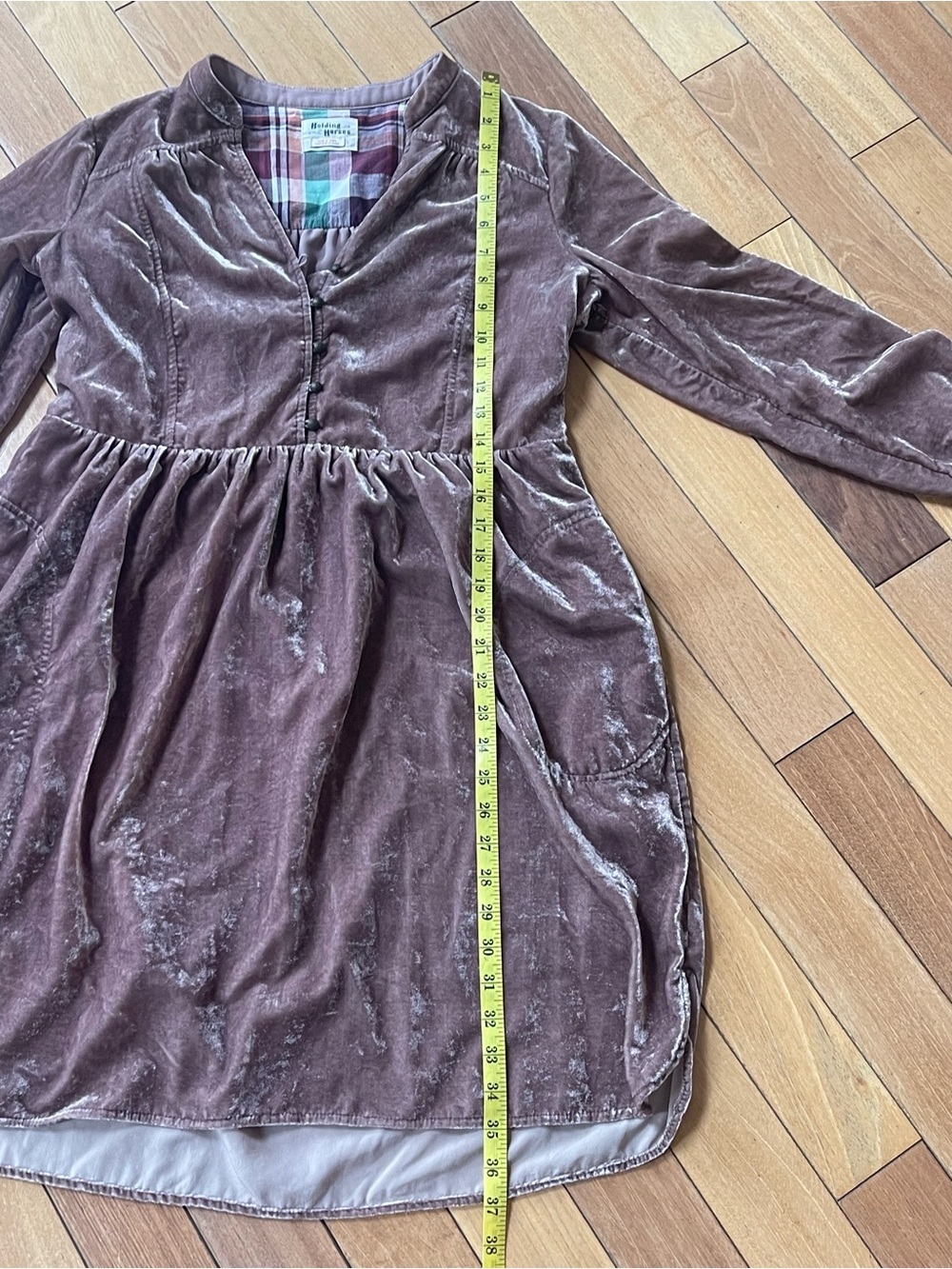 Anthropologie Holding Horses Velvet Shirt Dress Small - Picture 10 of 14
